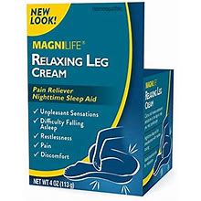 Magnilife Relaxing Leg Cream, Deep Penetrating Topical For Pain And Restless Leg Syndrome Relief, Naturally Soothe Cramping, Discomfort, And Tossing W