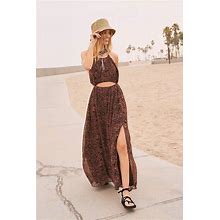 Free People Holy Smokes Printed Maxi Dress Size Small Msrp: $350