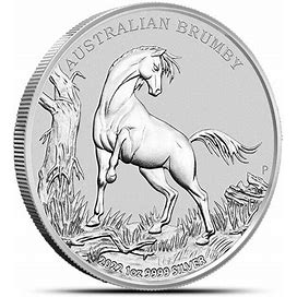 2022 Australian Brumby 1 Oz Silver Coin BU