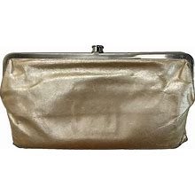 Hobo The Original Leather Clutch Wallet Cream Taupe Beige