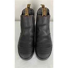 Rockrooster Bakken Dark Brown 6 Inch Pull On Leather Work Boots Ak229