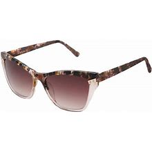 L.A.M.B. Sunglasses Women's Tortoise,Pink L.A.M.B. La584 - Zelda Sunglasses In Tortoise Size 55-16-140
