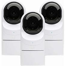 Ubiquiti Networks UVC-G3-Flex IP Camera For Indoor And Outdoor Use White 1920 X 1080 Pixel 25 Fps Pack Of 3