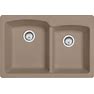 Franke EO33229-1 Ellipse 33" Drop In Undermount Double Basin Granite Kitchen Sink Oyster Sinks Kitchen Sinks
