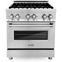 ZLINE 30-Inch Dual Fuel Range With 4.0 Cu. Ft. Electric Oven And Gas Cooktop And Griddle In Stainless Steel (RA-GR-30)