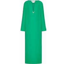 Valentino Garavani - Cady Couture Kaftan Dress - Women - Silk/Silk - 40 - Green