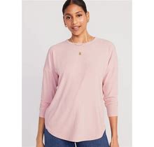 Old Navy Luxe Rib-Knit Tunic T-Shirt For Women