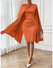 Image result for Chiffon Cape Dress
