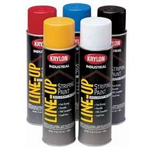 Krylon Industrial Striping Paint,Semi-Permanent,20Oz,Black K00830408