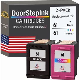 Replacement HP 61 Black And Color Ink Cartridge| Made In U.S