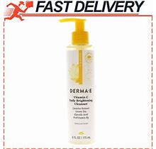 Derma E Vit C Cleanser Daily Brightening Cleanser Hydrating Face Wash,