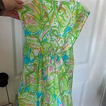Lilly Pulitzer Dresses | Lily Pulitzer Strapless Dress Size 6 | Color: Green/Pink | Size: 6