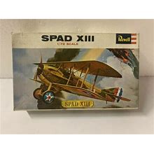 Vintage Revell 1971 Spad Xiii Airplane Model 1/72 H-627:70