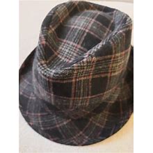 Henschel Mens Hat Size Medium. Color, Plaid, Black,Grey, Highlights Of