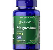 Puritan's Pride Magnesium 250 Mg | 200 Caplets