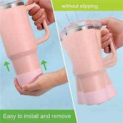 4PCS Cup Silicone Bottom Protective Sleeve Boot For Stanley Tumbler Quencher Adventure 40Oz & Iceflow 20Oz 30Oz