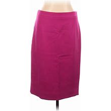 J.Crew Formal Skirt: Burgundy Solid Bottoms - Women's Size 10 Tall