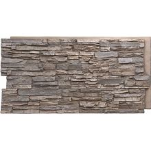 Canyon Ridge Stacked Stone, Stonewall Faux Stone Siding Panel,, Boardwalk Bay, Bricks, Stones & Concrete, By Ekena Millwork