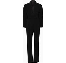 IRO - Cinnie Pleated V-Neck Jumpsuit - Women - Polyester/Polyester - 36 - Black