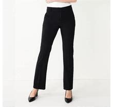 Women's Nine West Barely Bootcut Pant, Size: 18 Tall, Black