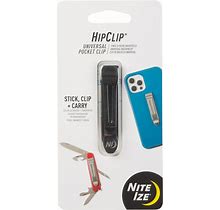 Nite Ize Hipclip Universal Pocket Clip - Adhesive Stainless Steel Belt Clip For Cell Phones - Universal Metal Clip For Belts, Pockets & Bags