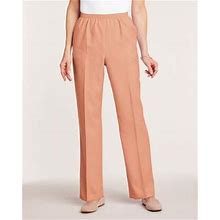 Blair Women's Orange Alfred Dunner® Classic Pull-On Pants - - - Misses Size 16