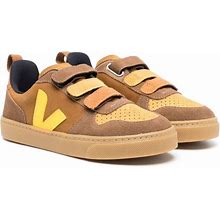 VEJA Kids - V 10 Suede Sneakers - Kids - Fabric/Rubber/Calf Suede - 31 - Brown