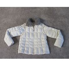 Aventura Clothing Womens Size M Puff Jacket Coat Vest Ivory