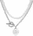 Return To Tiffany® Wrap Necklace In Silver With Pearls And A Diamond, Small