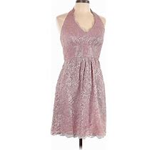 David's Bridal Casual Dress: Pink Paisley Dresses - Women's Size 10