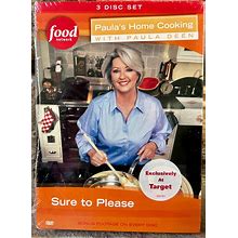 Vintage Food Network Cooking Dvds Set, Paula's Home Cooking W/Paula Deen, New In Box Set, Gifts For The Cook, 2003, Country Cooking DVDS