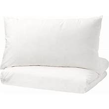 Ikea Angslolja Full/Queen Duvet Cover And Pillowcases White 003.185.41