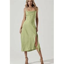 NWT ASTR The Label Womens Gaia Strappy Midi Dress Spring Green Size Medium