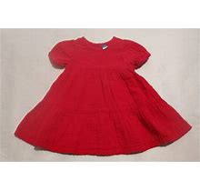 Old Navy Double Woven Tiered Short Sleeve Dress 12-18 Months Baby Girl