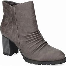 Easy Street Carrow Women's Block Heel Ankle Boots, Size: 9.5, Grey