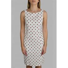 Luxury Dress For Women Prada White Dress With Red Heart Patterns