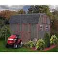 Best Barns Meadowbrook 10 ft. W X 12 ft. D Solid Wood Storage Shed In Brown/Gray | 123 H X 120 W X 144 D In | Wayfair Meadowbrook1012w