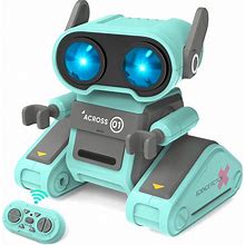 OYMMENEY Robot Toys, Remote Control Robot Toy For Kids, Rechargeable RC Robot With Auto-Demonstration, Flexible Head & Arms, Dance Moves, Music,