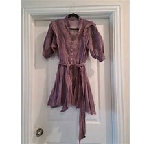 Free People Purple Dress Vintage Inspired Dress Cotton Dress Free