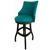 Wayfair Esita Swivel Wood Bar & Extra Tall Stool Wood/Upholstered In Blue | 52 H X 22 W X 20 D In A19fd031f08ebe8cf0a45a6b024ba743