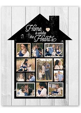 Collage Poster Prints: Home Is Where The Heart Is, 11X14 By Shutterfly