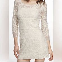 Express Dresses | Express Lace Dress | Color: Cream/White | Size: M