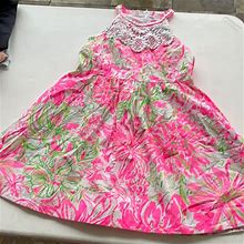 Lilly Pulitzer Dresses | Lily Pulitzer Girls Size 14 Dress. | Color: Green/Pink | Size: 14G