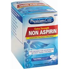 Physicianscare 40800-001 Extra Strength Non-Aspirin Acetaminophen Tablets - 250/Box