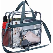 Portable PVC Transparent Shoulder Crossbody Bag Tote Satchel Handbag For Women Lady Large Capacity