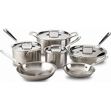 All-Clad D5 Brushed Stainless Steel 10-Piece Cookware Set