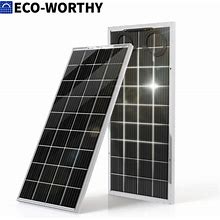 Eco-Worthy 100W 200W 400W 600W Watt Bifacial Solar Panel Kit &Tracking