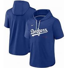 Men's Nike Royal Los Angeles Dodgers Springer Short Sleeve Team Pullover Hoodie