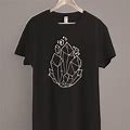 Gildan Retro - All Size Crystal T-Shirt Pastel Goth Clothing Aesthetic Clothing Grunge - New Men | Color: Black | Size: XL