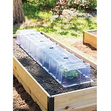 Cool Weather Row Cloches Set | Plant Cover Long Rows | Garden Cloche For Cold Protection Sun Pest Protection And Plant Growth